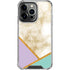 Angled Marble iPhone 16 Pro Max Clear Case