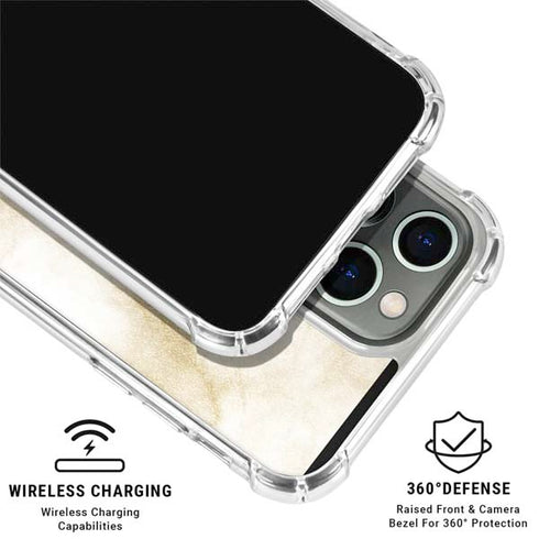 Angled Marble iPhone 16 Pro Max Clear Case