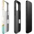 Angled Marble iPhone 16 Pro Max Impact Case