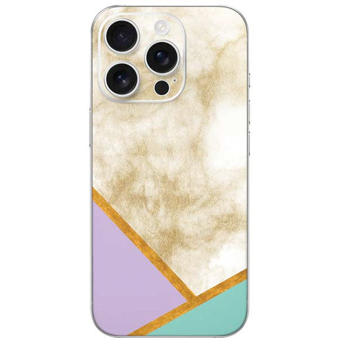 Angled Marble iPhone 16 Pro Skin