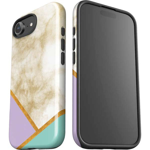 Angled Marble iPhone 16e Impact Case