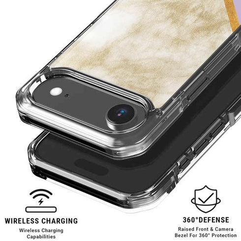 Angled Marble iPhone 17 Air Clear Case