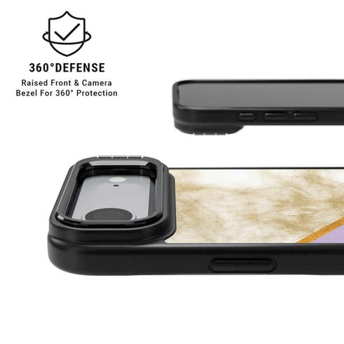 Angled Marble iPhone 17 Air Kickstand Case