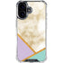 Angled Marble iPhone 17 Clear Case