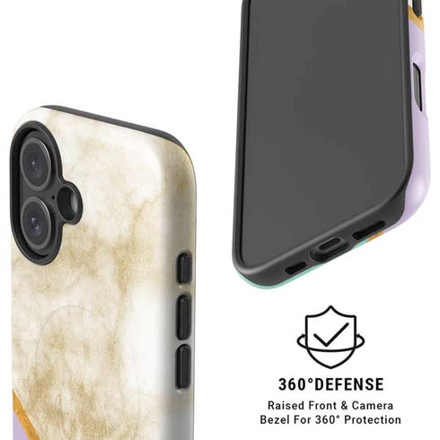 Angled Marble iPhone 17 Magsafe Impact Case