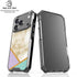Angled Marble iPhone 17 Pro Clear Case
