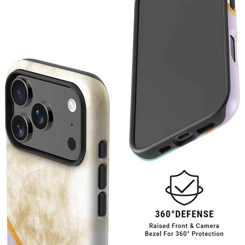 Angled Marble iPhone 17 Pro Max Magsafe Impact Case