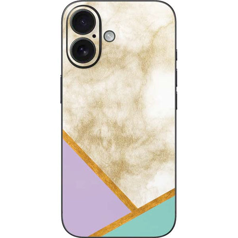 Angled Marble iPhone 17 Skin