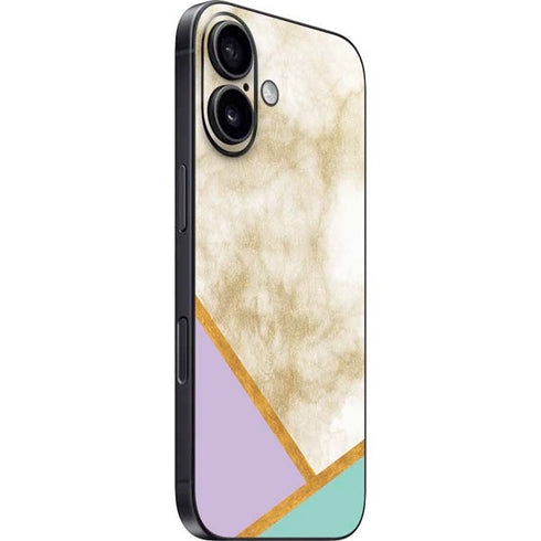 Angled Marble iPhone 17 Skin