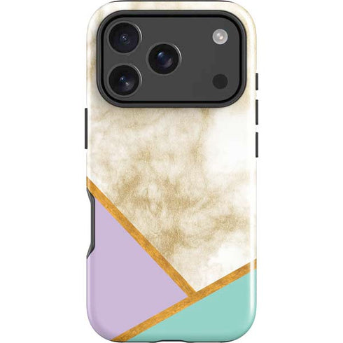 Angled Marble iPhone 18 Pro Impact Case