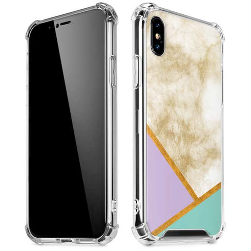 Angled Marble iPhone X/XS Clear Case
