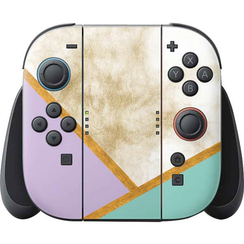 Angled Marble Nintendo Switch 2 (2025) Joy-Con Controller Skin