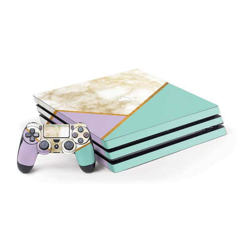 Angled Marble PlayStation PS4 Skins