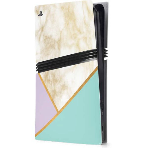 Angled Marble PlayStation PS5 Skins