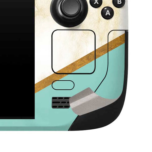 Angled Marble Steam Deck Handheld Gaming Computer Skin