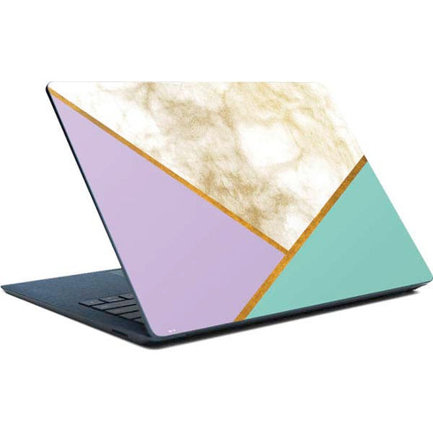 Angled Marble Surface Laptop Skin