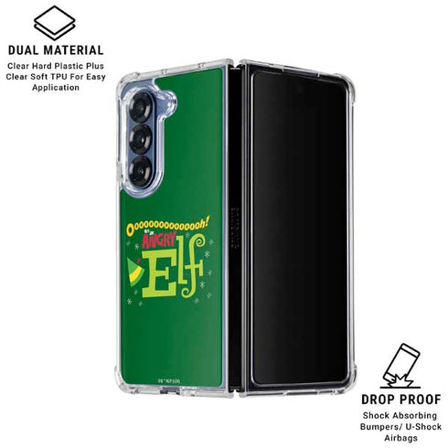 Angry Elf Galaxy Z Fold7 Clear Case