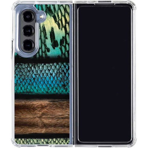 Animal Print Fashion Galaxy Z Fold5 5G Clear Case