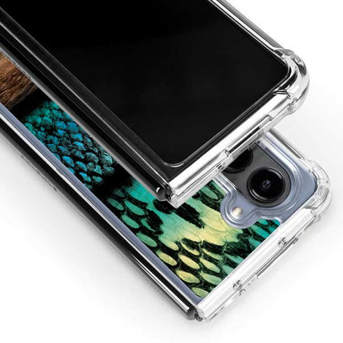 Animal Print Fashion Galaxy Z Fold5 5G Clear Case