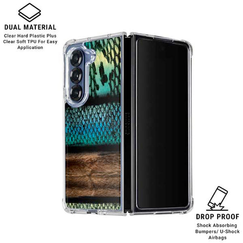 Animal Print Fashion Galaxy Z Fold6 Clear Case
