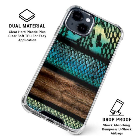 Animal Print Fashion iPhone 15 Clear Case