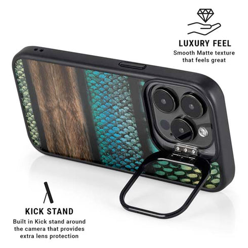 Animal Print Fashion iPhone 16 Pro Max Kickstand Case
