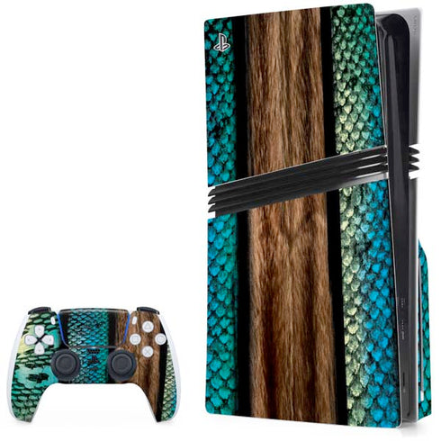 Animal Print Fashion PS5 Pro Disk Bundle Skin