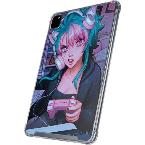 Anime Catgirl Gamer Nerd by Ivy Dolamore iPad Cases