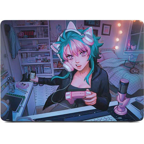 Anime Catgirl Gamer Nerd by Ivy Dolamore Apple MacBook Air Skin