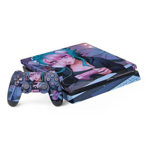 Anime Catgirl Gamer Nerd by Ivy Dolamore PlayStation PS4 Skins