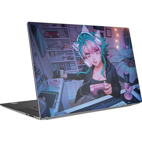 Anime Catgirl Gamer Nerd by Ivy Dolamore Dell XPS Skin