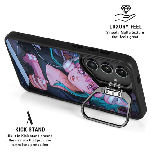 Anime Catgirl Gamer Nerd by Ivy Dolamore Galaxy S25 Kickstand Case