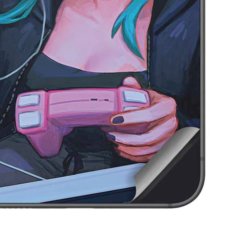 Anime Catgirl Gamer Nerd by Ivy Dolamore Galaxy S25 Skin