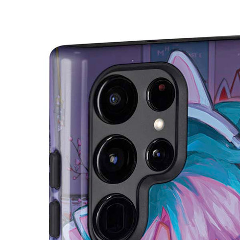 Anime Catgirl Gamer Nerd by Ivy Dolamore Galaxy S25 Ultra Impact Case