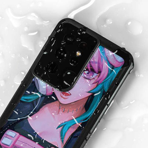 Anime Catgirl Gamer Nerd by Ivy Dolamore Galaxy S24 Ultra Waterproof Case