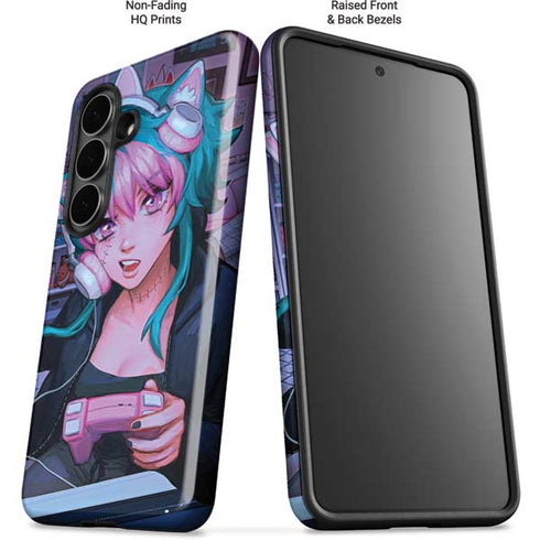 Anime Catgirl Gamer Nerd by Ivy Dolamore Galaxy S26 Impact Case
