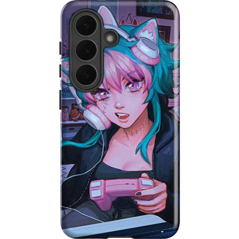 Anime Catgirl Gamer Nerd by Ivy Dolamore Galaxy S26 Impact Case