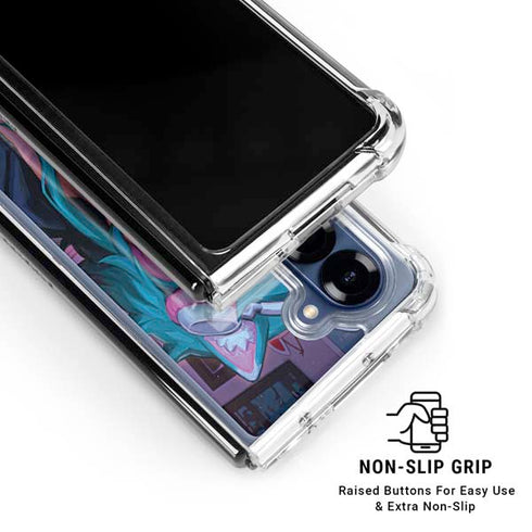 Anime Catgirl Gamer Nerd by Ivy Dolamore Galaxy Z Fold6 Clear Case