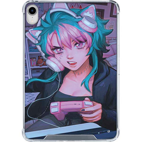 Anime Catgirl Gamer Nerd by Ivy Dolamore iPad 11th Gen (2025) Clear Case