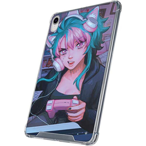 Anime Catgirl Gamer Nerd by Ivy Dolamore iPad 11th Gen (2025) Clear Case
