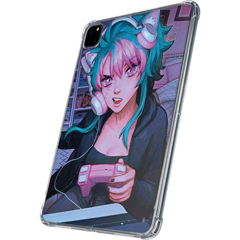 Anime Catgirl Gamer Nerd by Ivy Dolamore iPad Pro 11in (2024) Clear Case