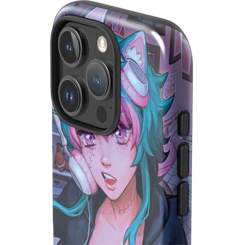Anime Catgirl Gamer Nerd by Ivy Dolamore iPhone 16 Pro Impact Case