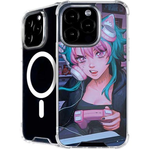 Anime Catgirl Gamer Nerd by Ivy Dolamore iPhone 16 Pro Max MagSafe Case