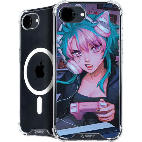 Anime Catgirl Gamer Nerd by Ivy Dolamore iPhone 16e MagSafe Case