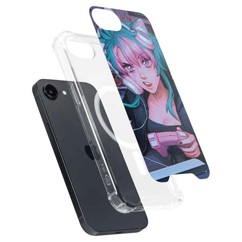 Anime Catgirl Gamer Nerd by Ivy Dolamore iPhone 16e MagSafe Case