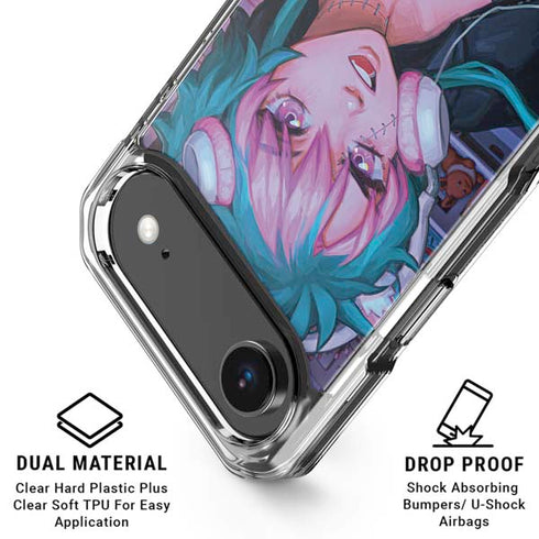Anime Catgirl Gamer Nerd by Ivy Dolamore iPhone 17 Air Clear Case