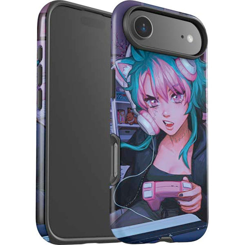 Anime Catgirl Gamer Nerd by Ivy Dolamore iPhone 17 Air Impact Case