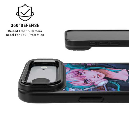 Anime Catgirl Gamer Nerd by Ivy Dolamore iPhone 17 Air Kickstand Case