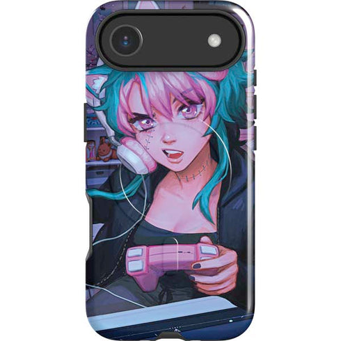 Anime Catgirl Gamer Nerd by Ivy Dolamore iPhone 17 Air Magsafe Impact Case
