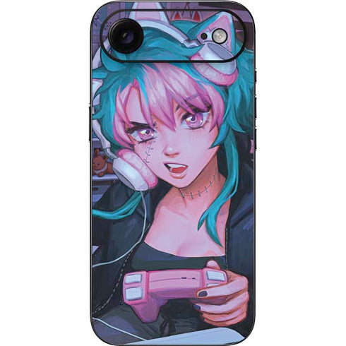 Anime Catgirl Gamer Nerd by Ivy Dolamore iPhone 17 Air Skin